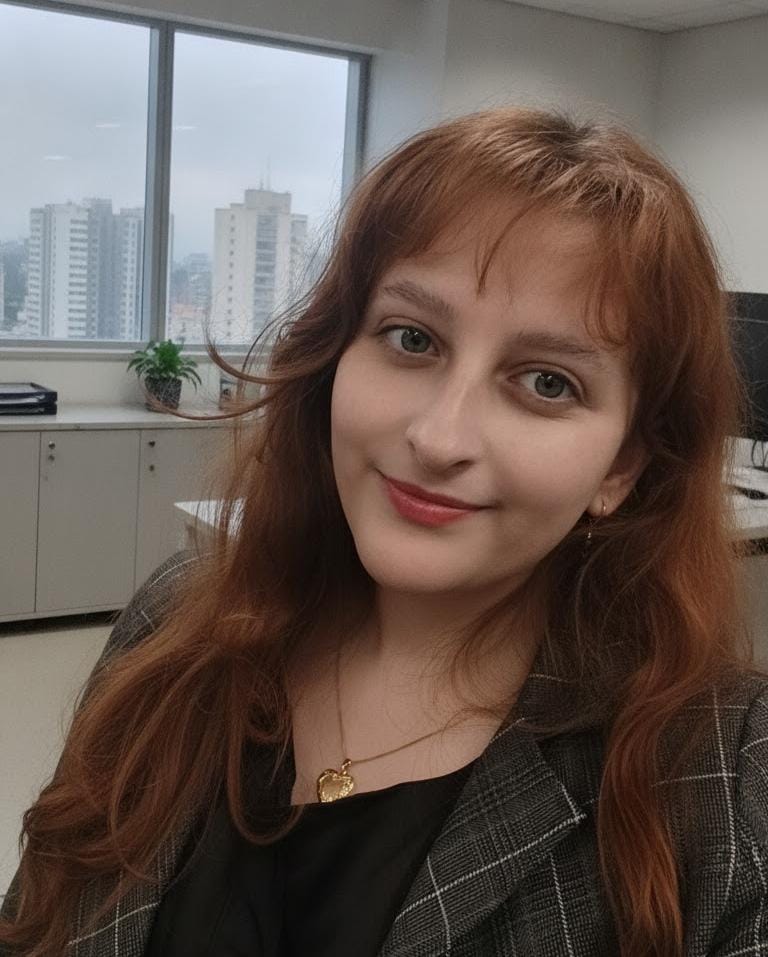 Retrato profissional da estagiária Ana Beatriz da Silva Leit